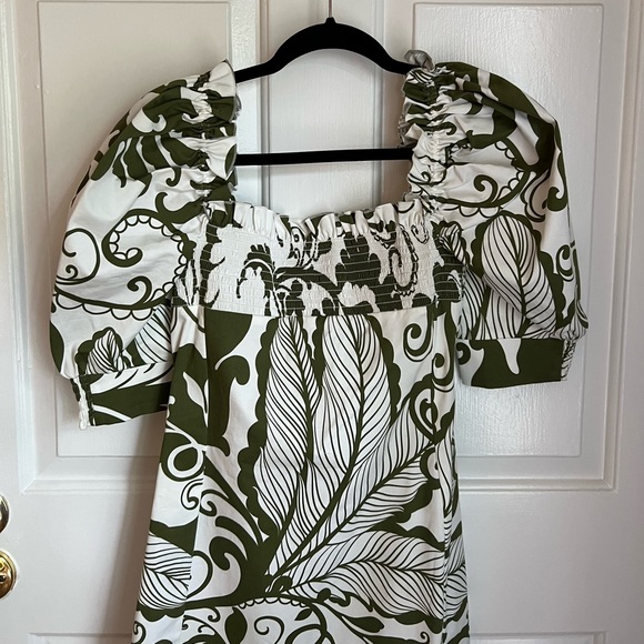 NWOT La Double J Mini Sexy Dress Marea Olive in Heavy Stretch Cotton Size Small - Picture 6 of 9